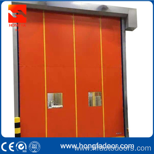 PVC auto recovery self adjusting door